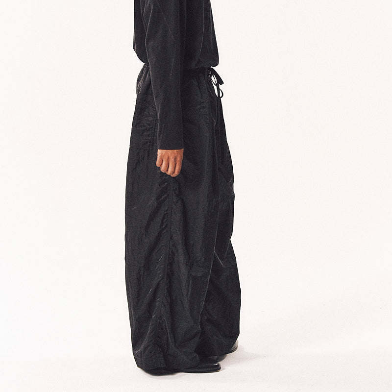 NYLON WRINKLED PANTS