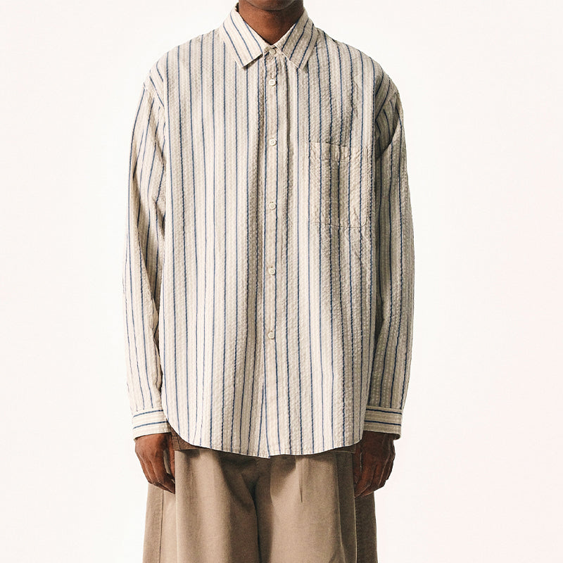 TEXTURED STRIPED SHIRT