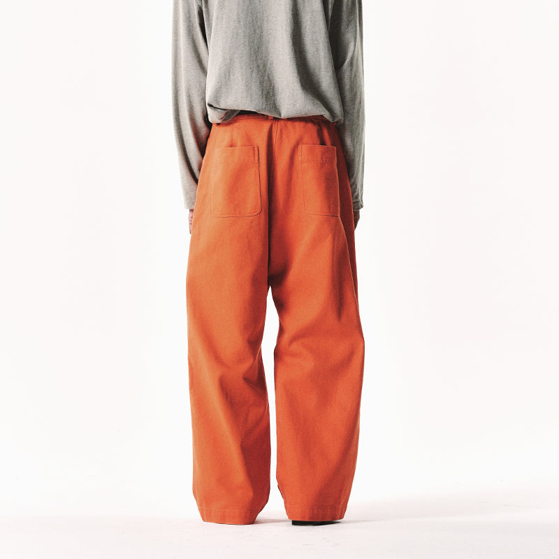ORANGE STRAIGHT-LEG PANTS