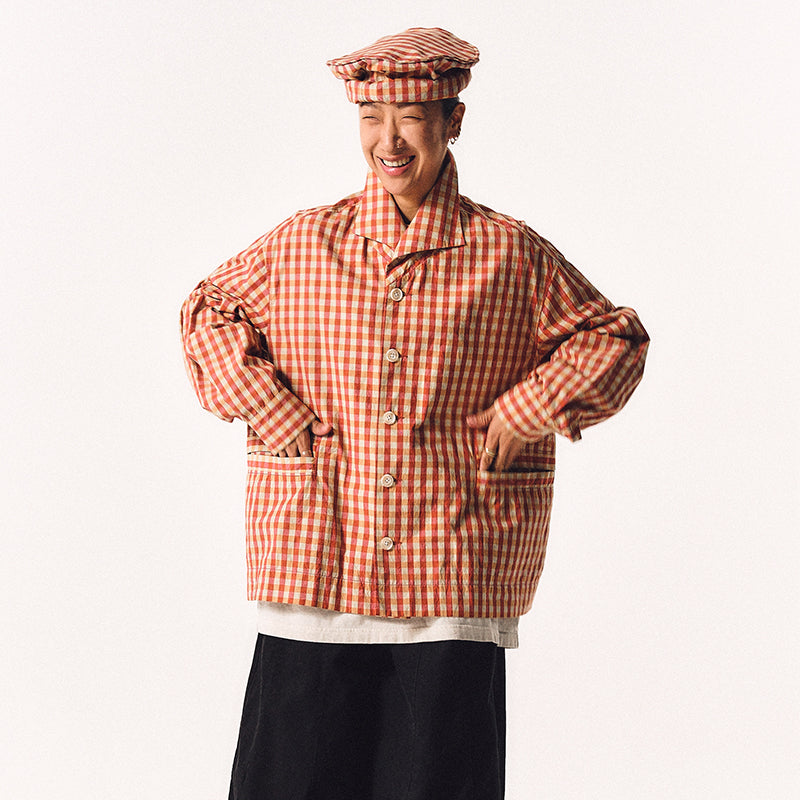 OVERLAPPING COLLAR JACKET