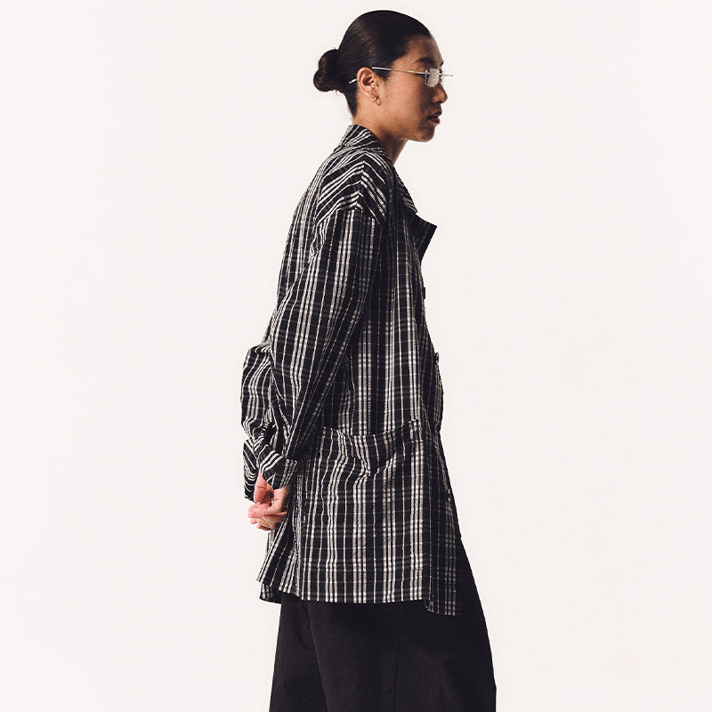 TEXTURE MID-LENGTH COAT