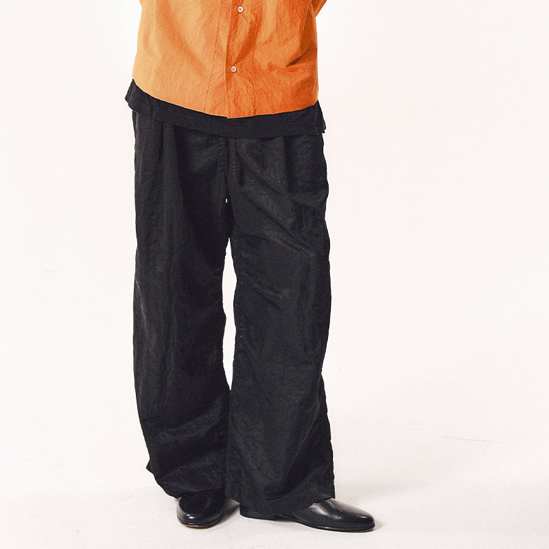 NYLON WRINKLED PANTS