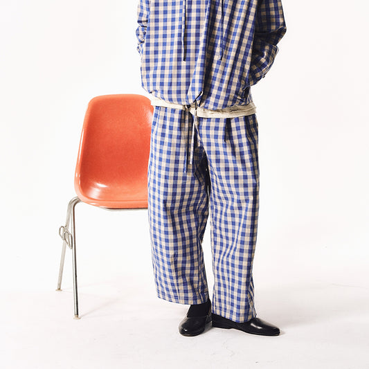 CHECKERED CROPPED PANTS