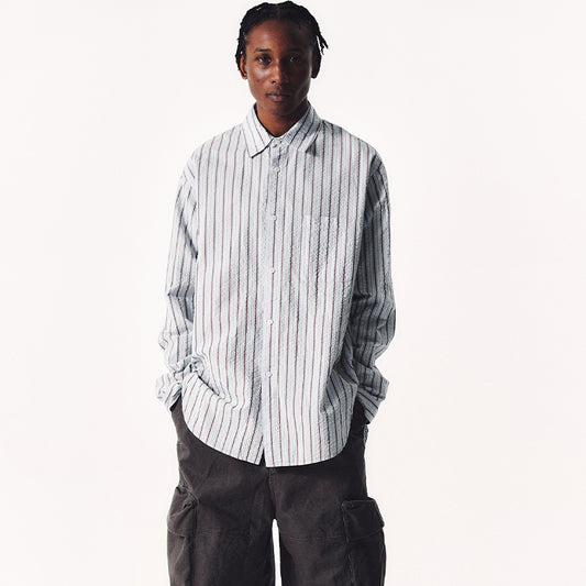 TEXTURED STRIPED SHIRT