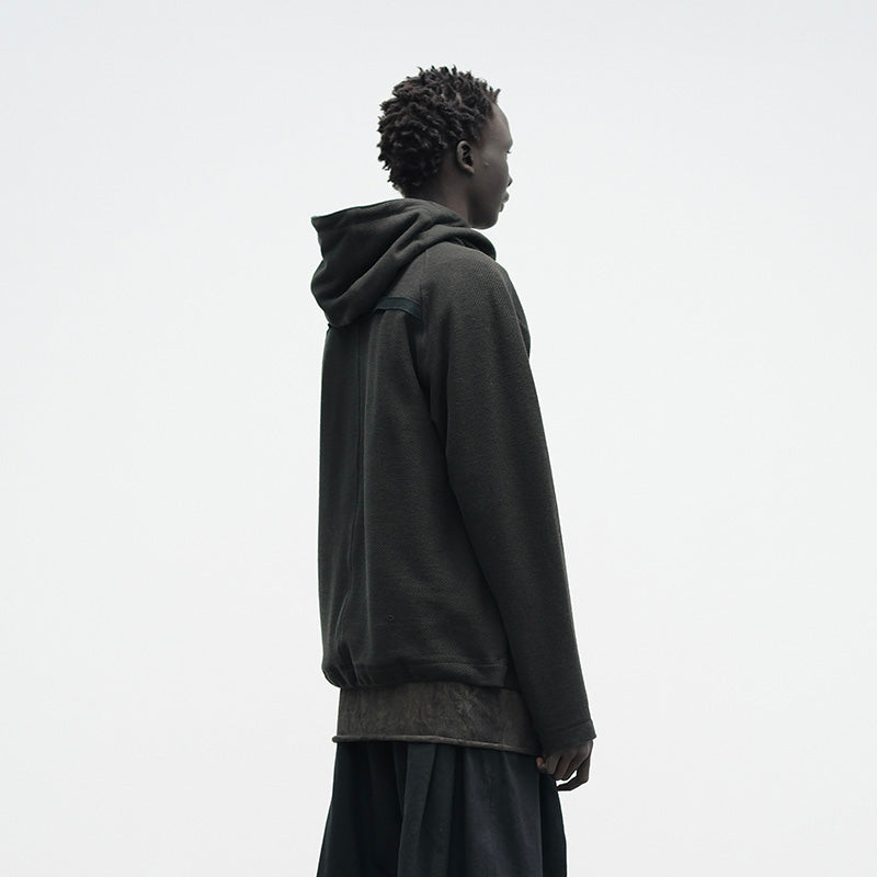 SLANT-PLACKET PULLOVER