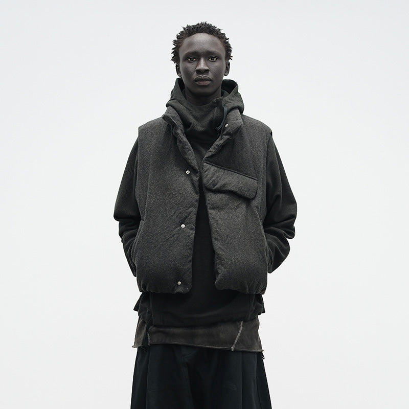 WOOLEN DOWN VEST