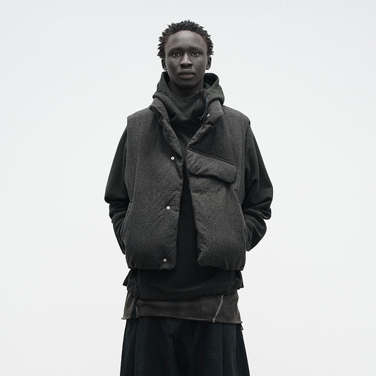 WOOLEN DOWN VEST