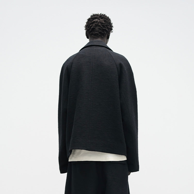 TEXTURED DROP-SHOULDER JACKET