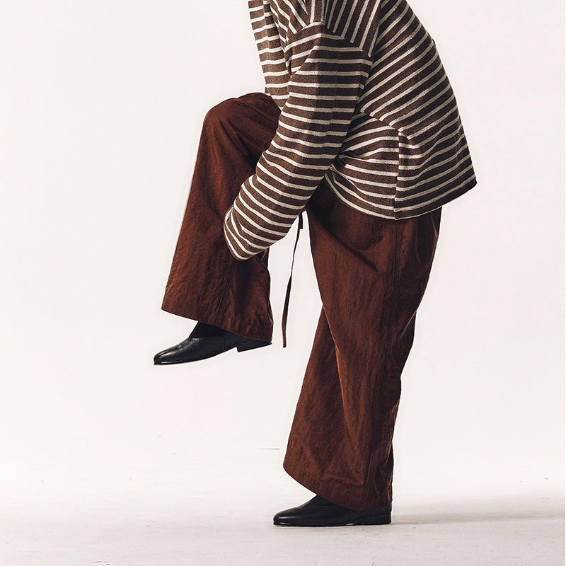 NYLON WRINKLED PANTS