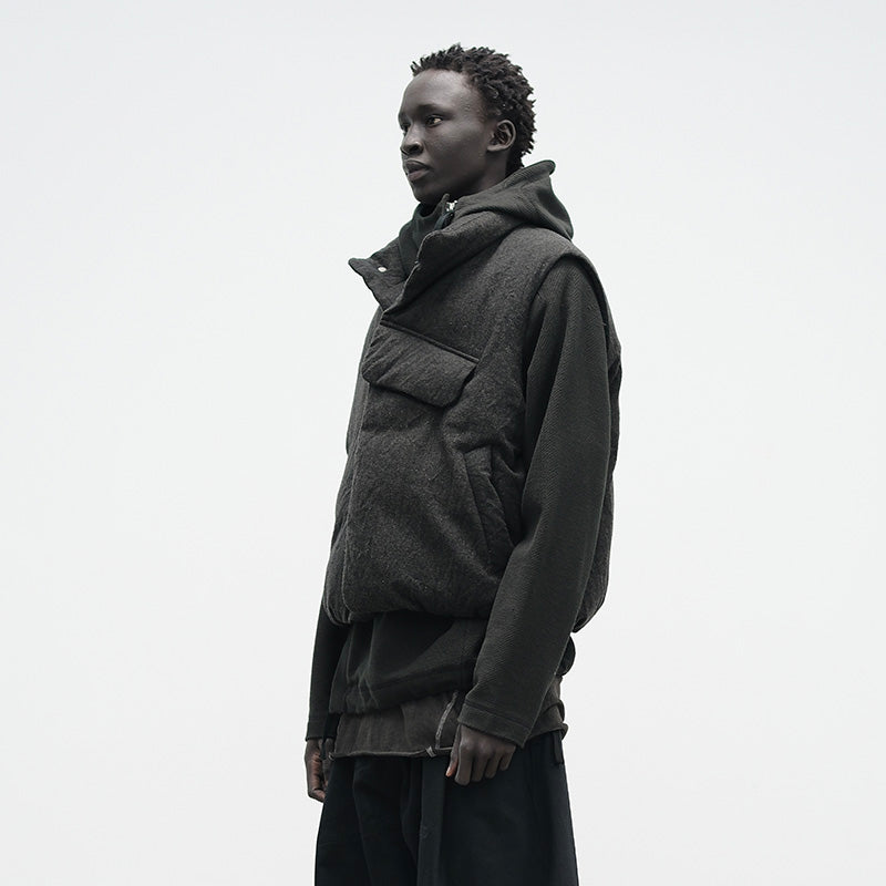 WOOLEN DOWN VEST