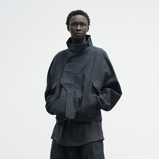 OPENING STAND-COLLAR JACKET