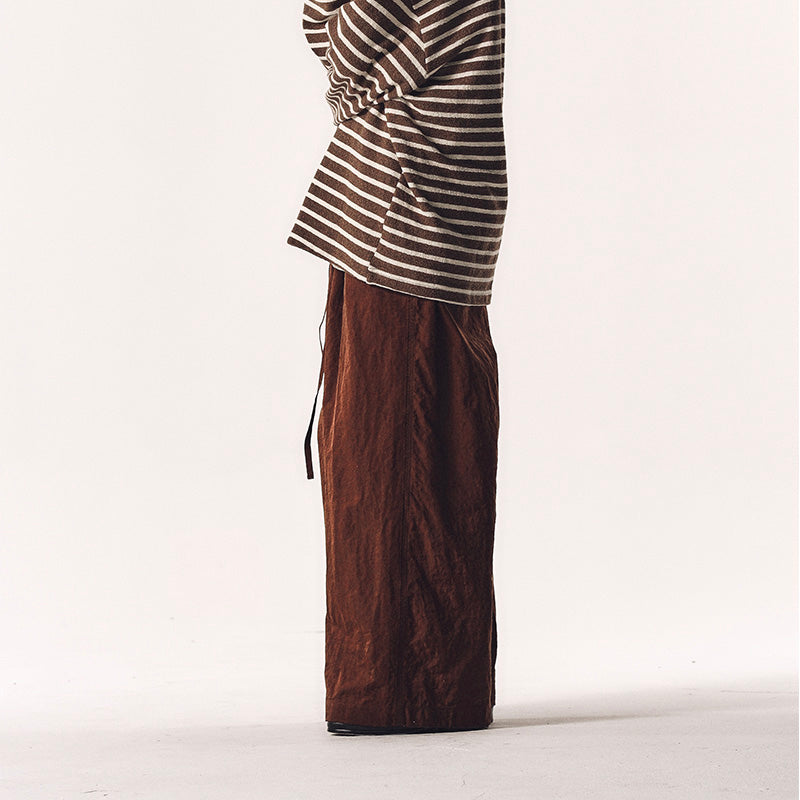 NYLON WRINKLED PANTS